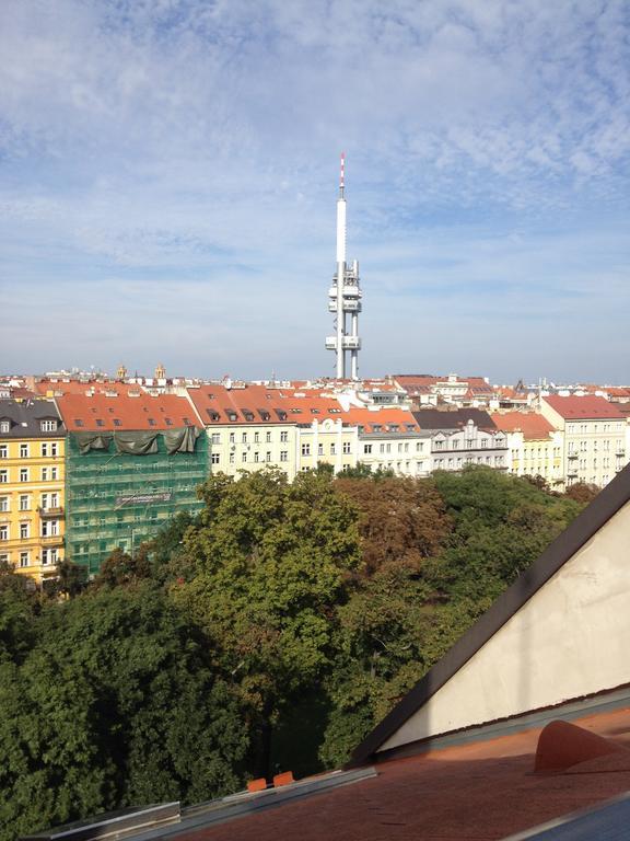 Penthouse Apartment In Vinohrady Praga Cameră foto